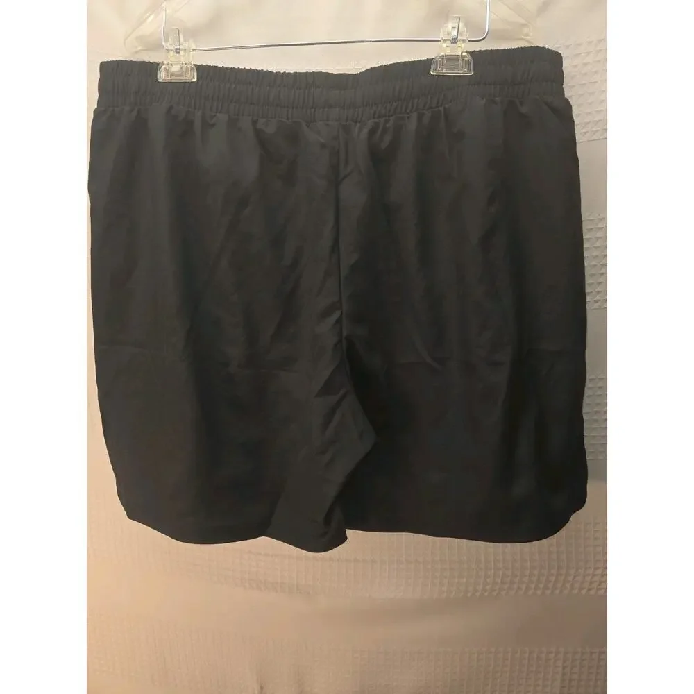 Copied - Adidas Mens Athletic Shorts Size XL Black Stripe Zip Pockets 8411